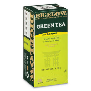 Bigelow® Green Tea With Lemon, Lemon, 0.34 Lbs, 28-box freeshipping - TVN Wholesale
